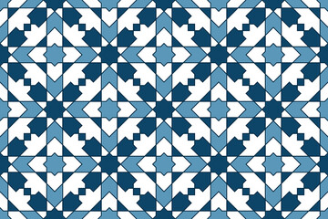 Persian geometric Islamic pattern for Ramadan card