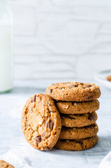 Chocolate Chip Cookies with Roasted Hazelnuts.