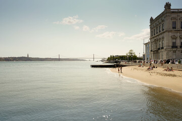 Landscape de la bahía de Lisboa 