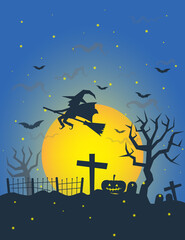 Halloween night party background