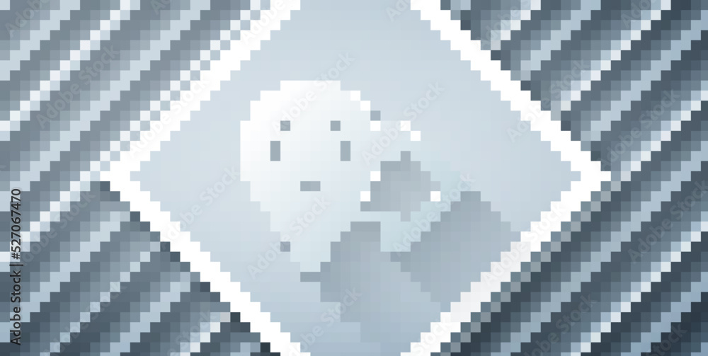 Poster paper cut map pointer with house icon isolated on grey background. home location marker symbol. pape