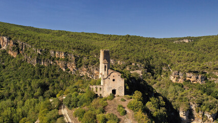 Fototapeta na wymiar Santa Perpètua de Gaià-Pontils-Tarragona-Catalunya