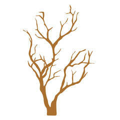 dry tree twigs branches illustration