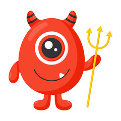 Cartoon monster cute happy monsters halloween