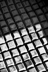 block in black white style with side light