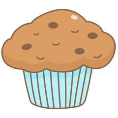 Chocolate Muffin Element Illustration