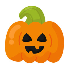 Evil halloween pumpkin