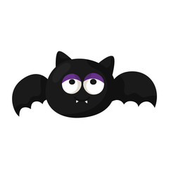 Bat vampire happy halloween cute cartoon baby