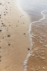 Traces washed away by the sea