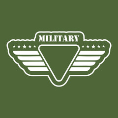 military vector labels and patches