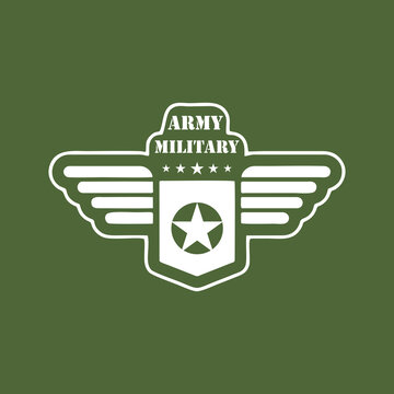 military vector labels and patches