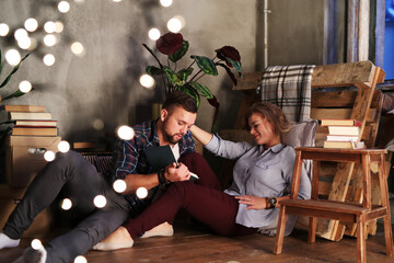 Beautiful couple spendig time together