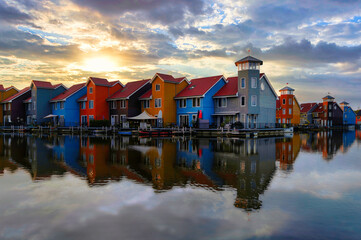 Les maisons colorées de Groningen