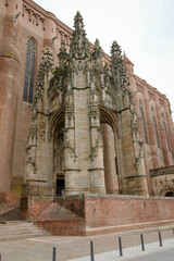 The Cathedral Basilica of Saint Cecilia from the city of Albi, France © YH