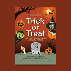 Trick or Treat Flyer Template