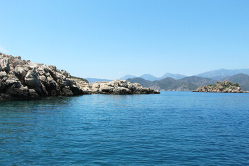 Naklejka premium island in the sea