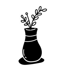 rustic flower with vase