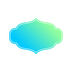 classic islamic frame border