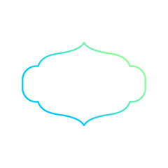 classic islamic frame border