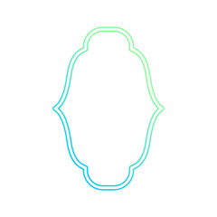 classic islamic frame border