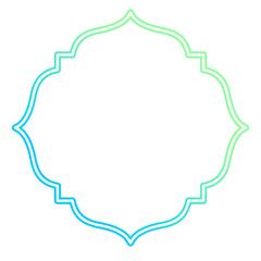 classic islamic frame border