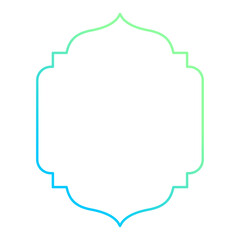 classic islamic frame border