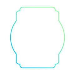 classic islamic frame border