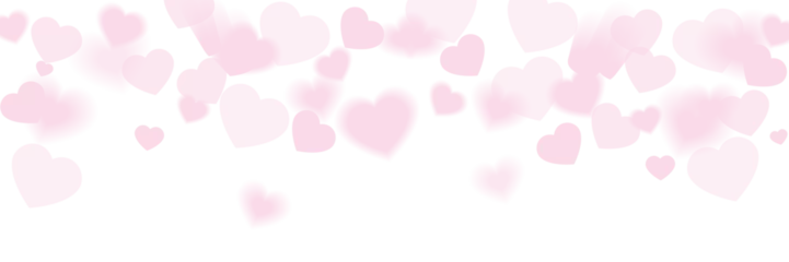 Foto op Plexiglas Pink hearts illustration on a white background - love heart for valentines day background - design banner © Orkidia