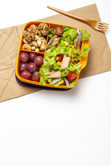 Healthy Food in Plastic container ready to eat with homemade