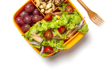 Healthy Food in Plastic container ready to eat with homemade