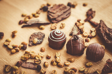 chocolate with nuts - Trufas de chocolate - Chocotate truffle