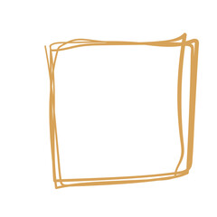 hand drawn scribble rectangle frame