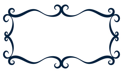 Frame in vintage style silhouette vector