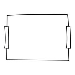 cute hand drawn photo frame