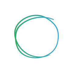 hand drawn scribble circle frame