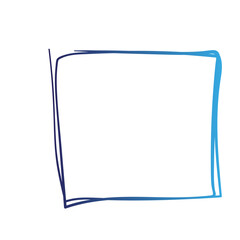 hand drawn scribble rectangle frame