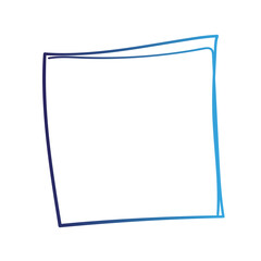 hand drawn scribble rectangle frame