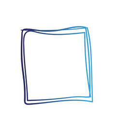 hand drawn scribble rectangle frame