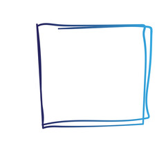 hand drawn scribble rectangle frame