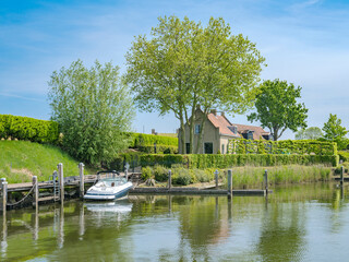 Fototapeta na wymiar Port of Willemstad, Noord-Brabant province, The Netherlands