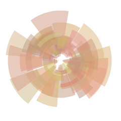 Obraz premium Green and pink circle arc abstract technology background. 