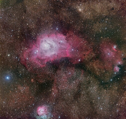 Lagoon-Trifid Nebula Widefield