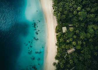Island Drone Beach Aerial image