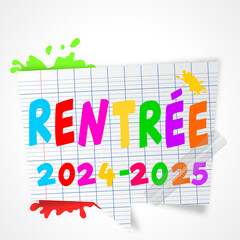 rentrée scolaire 2024 - 2025