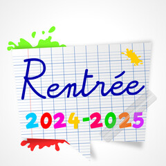 rentrée scolaire 2024 - 2025