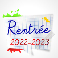rentrée scolaire 2022 - 2023