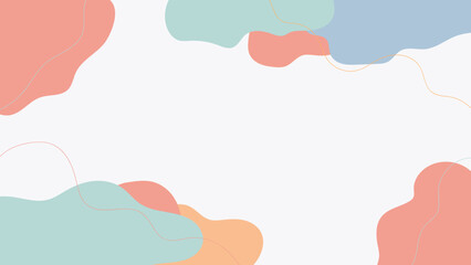 ABSTRACT GEOMETRIC SHAPE BACKGROUND FLAT COLOR WITH COPY SPACE AREA DESIGN VECTOR TEMPLATE FOR WALLPAPER, COVER DESIGN, HOMEPAGE DESIGN