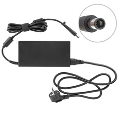 laptop power adapter, computer accessory, on white background