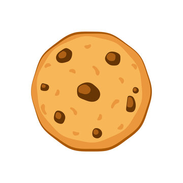 Cookie logo design. Cookie vector on white background.