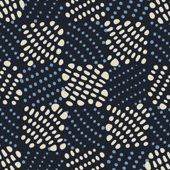 Abstract Irregularly Dotted Checked Pattern
